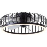 Brilliant Capo Ventilador De Techo Metal Plástico Negro 32W 4200lm - 827-865 CCT | 480mm - Mando A Distancia Regulable