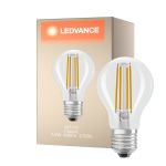 Ledvance Classic LED E27 Pera con Filamento Clara 7.2W 806lm - 927 Luz muy Cálida | Mejor reproducción de color - Regulable - Reemplazo 60W