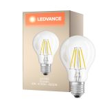 Ledvance Classic LED E27 Pera con Filamento Clara 4W 470lm - 840 Blanco Frio | Reemplazo 40W