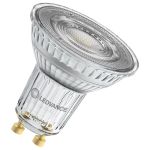 Ledvance Foco LED GU10 PAR16 6.1W 575lm 60D - 930 Luz Cálida | Mejor Reproducción De Color - Regulable - Reemplazo 80W