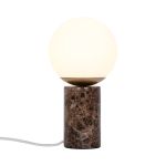 Nordlux Lámpara De Mesa Lilly Vidrio Marrón | Apta para 1x E14