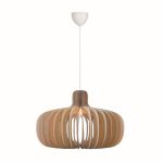 Nordlux Hazo 65 Colgante De Luz Madera Marrón | Apta para 1x E27