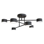 Emibig Luz de techo Halo Acero Negro | Apta para 6x GX53 - Max 8W