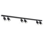 Emibig Luz de techo Flash Acero Negro | Apta para 6x GU10 - Max 8W