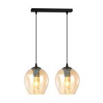 Emibig Colgante De Luz Istar Acero Negro | Apta para 2x E27 - Max 10W