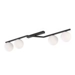 Emibig Luz de techo Naton Acero Negro | Apta para 4x E14 - Max 10W