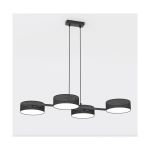 Emibig Colgante De Luz Drumz Acero Negro | Apta para 4x E14 - Max 10W