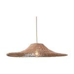 Good&Mojo Colgante De Luz Cancun Rattan Natural L | Apta para 1x E27 