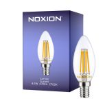 Noxion Lucent LED E14 Vela con Filamento Clara 4.5W 470lm - 827 Luz muy Cálida | Reemplazo 40W