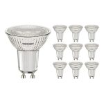 Multipack 10x Noxion Foco LED GU10 PAR16 4W 345lm 36D - 830 Luz Cálida | Regulable - Reemplazo 50W