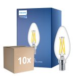 Multipack 10x Philips MASTER LED E14 Vela Con Filamento Clara 2.5W 340lm - 922-927 Dim To Warm | Mejor Reproducción De Color - Regulable - Reemplazo 25W