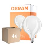 Multipack 4x Osram Classic LED E27 Globe Con Filamento Mate 17W 2452lm - 840 Blanco Frio | Reemplazo 150W
