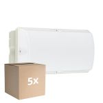 Multipack 5x Philips LED Seguridad Ledinaire WL055V Blanco 6W 600lm - 830 Luz Cálida | 374x150mm - IP65