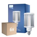 Multipack 6x Philips TrueForce LED E27 HPL Clara 42W 5700lm 360D - 830 Luz Cálida | Reemplazo 125W