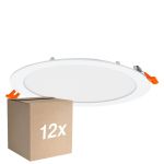 Multipack 12x Osram Downlight LED Recess Slim Blanco 22W 2000lm 110D - 840 Blanco Frio| Recorte 200mm - IP20