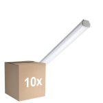 Multipack 10x Philips Pantalla LED Estanca WT060C 28W 3400lm - 840 Blanco Frio | 150cm - 1x Cableado De Paso