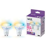 Paquete dúo 2x WiZ Smart Foco LED GU10 PAR16 5W 400lm 36D | Mejor Reproducción De Color - Regulable - Reemplazo 50W