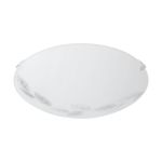 Eglo Pared y Luz de techo Mars Acero Blanco | IP20 - Apta para 1x E27 