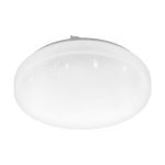 Eglo Pared y Luz de techo Frania-S Acero Blanco 10W 1100lm - 830 Luz Cálida | IP20 