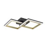 Eglo Luz de techo Calliera Acero Negro Oro 18.4W 2500lm - 840 Blanco Frio | IP20 - Regulable 