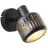 Brilliant Tyas Luz De Pared Aluminium Metal Negro Oro | Apta para 1x E14