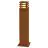 SLV Cuadrado 70 Lámpara de pie Acero Oxidado Cuadrado 9W 90lm - 830 Luz Cálida | Al Aire Libre - IP55