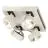 SLV Kalu Quadruple Pared y Luz de techo Aluminium Blanco Cuadrado 60W 4000lm - 830 Luz Cálida | Regulable 