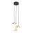 Emibig Colgante De Luz Elit Acero Oro | Apta para 3x GX53 - Max 10W