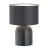 Emibig Lámpara De Mesa Aspen Acero Negro | Apta para 1x E27 - Max 15W