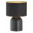 Emibig Lámpara De Mesa Aspen Acero Negro | Apta para 1x E27 - Max 15W
