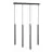 Emibig Colgante De Luz Selter Acero Negro | Apta para 4x G9 - Max 8W