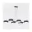 Emibig Colgante De Luz Drumz Acero Negro | Apta para 6x E14 - Max 10W