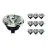 Multipack 10x Noxion Lucent Foco LED GU10 AR111 12W 600lm 40D - 927 Luz muy Cálida | Mejor reproducción de color - Regulable - Reemplazo 50W