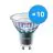 Multipack 10x Philips MASTER LED Spot ExpertColor GU10 PAR16 5.5W 375lm 25D - 930 Luz Cálida | Mejor reproducción de color - Regulable - Reemplazo 50W