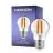Noxion Lucent Lustre LED E27 Esférica con Filamento Clara 4.5W 470lm - 827 Luz muy Cálida | Regulable - Reemplazo 40W