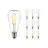 Multipack 10x Noxion Lucent LED E27 Pera con Filamento Clara 4W 470lm - 827 Luz muy Cálida | Reemplazo 40W