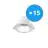 Multipack 15x Noxion Downlight LED Apollo 9W 1100lm 60D - 840 Blanco Frio | 145mm - Recorte 120mm - UGR 