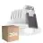 Multipack 20x Ledvance Foco LED Adjust Aluminium Blanco 8W 640lm 36D - 927 Luz muy Cálida | Recorte 68mm - IP20 - Mejor reproducción de color - Regulable