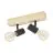Eglo Luz de techo Townshend 3 Madera Acero Negro | IP20 - Apta para 2x E27 