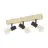 Eglo Luz de techo Townshend 3 Madera Acero Negro | IP20 - Apta para 3x E27 