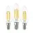 Multipack 3x Eglo LED Vela E14 Con Filamento Clara 21W 806lm - 827 Luz Muy Cálida | Reemplazo 60W