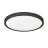 Eglo Luz de techo Iluminación de baño Fueva 6 Plástico Negro 14.2W 2000lm - 827-840-865 CCT