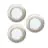 Multipack 3x Eglo Empotrado Foco Fueva 6 Plástico Níquel Satinado 11.1W 1350lm - 827-840-865 CCT