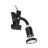 Eglo Clamp Parrini 1 Acero Negro 4.5W 345lm - 830 Luz Cálida | IP20 - Incl. 1x GU10