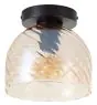 Brilliant Casto Luz de techo Vidrio Metal Negro Beige | 190mm - Apta para 1x E27