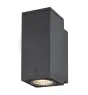 SLV Enola S Luz De Pared Aluminium Gris Cuadrado 6W 500lm - 940 Blanco Frio | Al Aire Libre - IP65 - Mejor Reproducción De Color