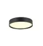 SLV Decona Pared y Luz de techo Aluminium Negro Esférica 18W 1450lm - 930 Luz Cálida | IP44 - Mejor Reproducción De Color - Regulable 