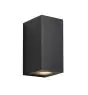 Nordlux Canto Maxi Kubi 2 Luz De Pared Aluminium y Vidrio Negro Up & Down | IP44 - Apta para 2x GU10