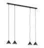 Emibig Colgante De Luz Elit Acero Negro | Apta para 4x GX53 - Max 12W