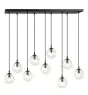 Emibig Colgante De Luz Cosmo Acero Negro | Apta para 9x E14 - Max 10W